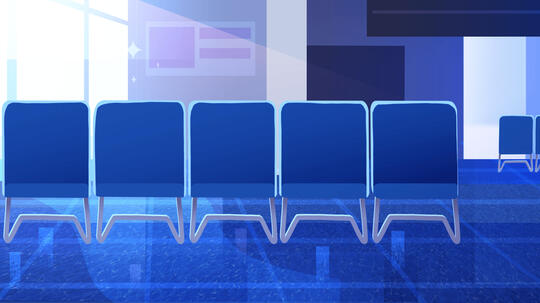 Travel Agency Waiting Area