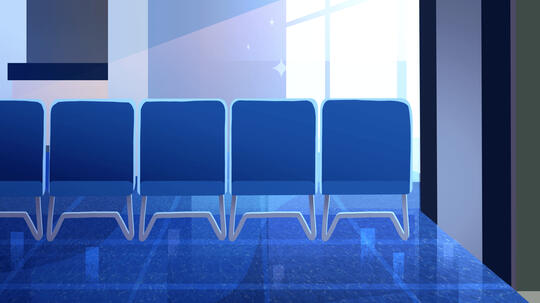 Travel Agency Waiting Area