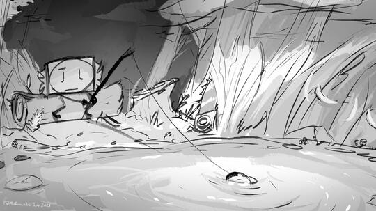 Chainsaw Kitkat Fishing