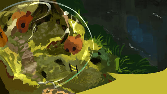 Small Town in Glass Dome